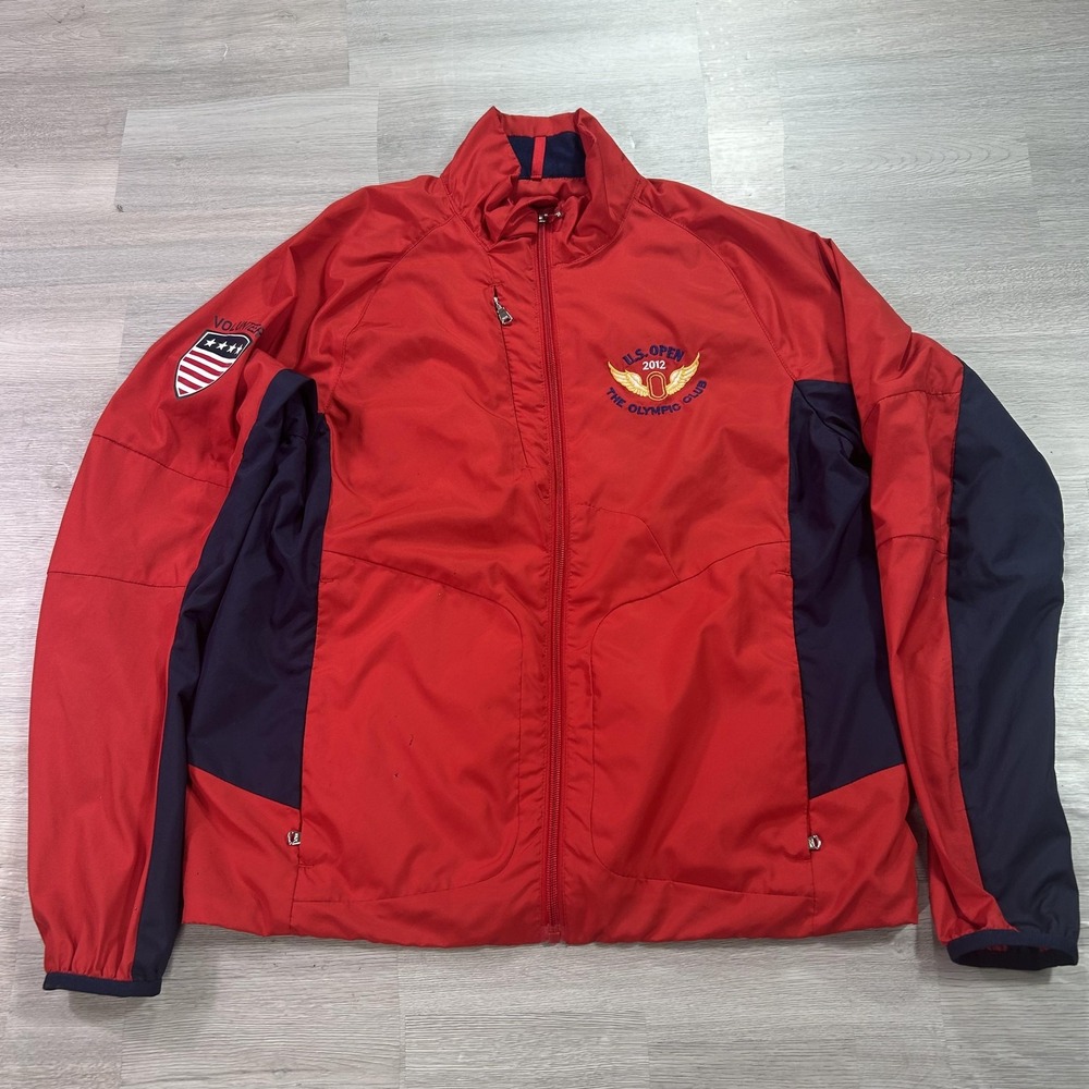 Ralph Lauren RLX 2012 U.S. Open Olympic Club Jacket Womens Small Red Golf USGA